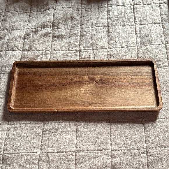 Elegant Wooden Serving Tray - Picture 1 of 2